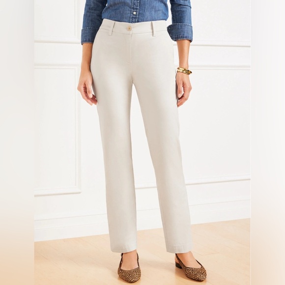 Talbots Cream Khaki Relaxed Chinos Trousers Pants - Picture 1 of 7